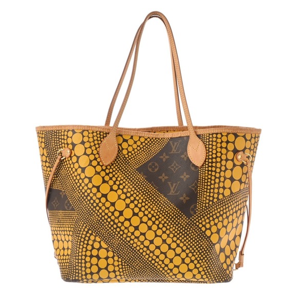Louis Vuitton Handbags - Louis Vuitton Neverfull New Wave Jaune Tote Bag collaboration Yayoi Kusama